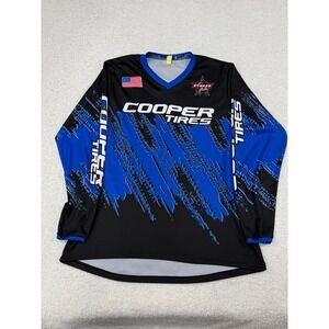 Kontrol PBR Cooper Tires Matt Merritt Jersey Mens 2XL Blue Black Long Sleeve PBR